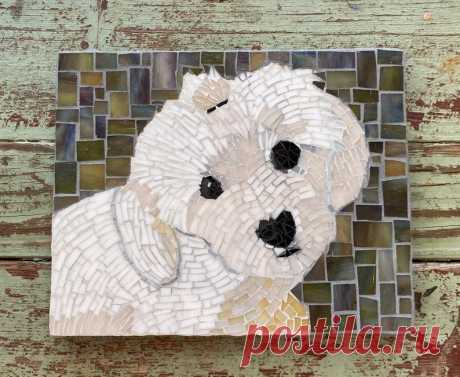 8x10 Mosaic Pet Portrait | Etsy