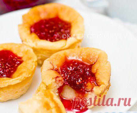 Ванильные манные пудинги с маскарпоне