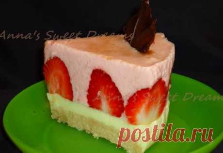 мой маленький блокнотик: Нежный торт со вкусом карамели и свежей клубники