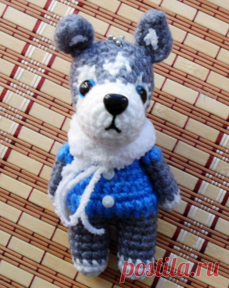 Бесплатная схема вязания крючком собачки породы Хаски от Ирины Матюшевой | Амигуруми | Яндекс Дзен