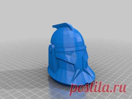 SW Clone 2 V2 Helmet by Jace1969 An old file from my Pepakura making days that I discovered in Pepakura Designer you can export to .OBJ and in "Windows 10 3DBuilder or 123Design" export to .STL. Unfortunately I don't have the skills yet to improve further on the model, but maybe someone out there would like to tidy it up. Please upload it back as a remix if you do take the time to clean it up.
Please note this was originally uploaded to the net as a free down load. So I ca...