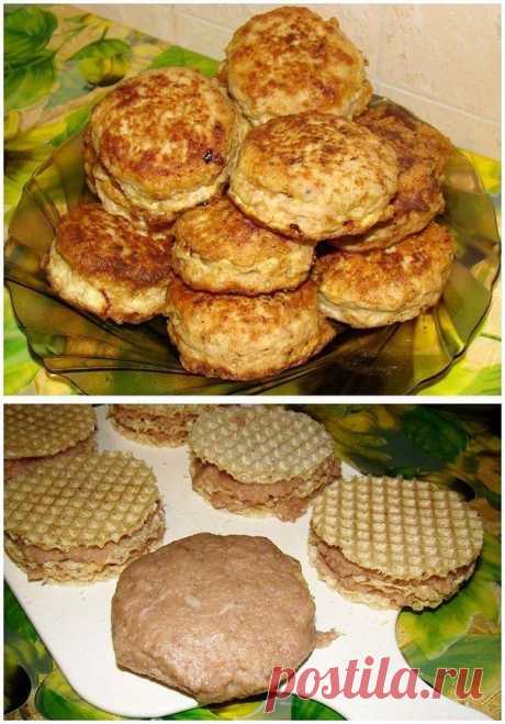 Вафельные котлетки