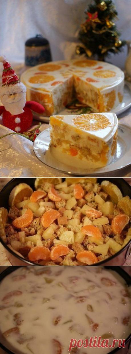 Желейный торт &quot;Фруктовый новый год&quot; | Готовим вместе