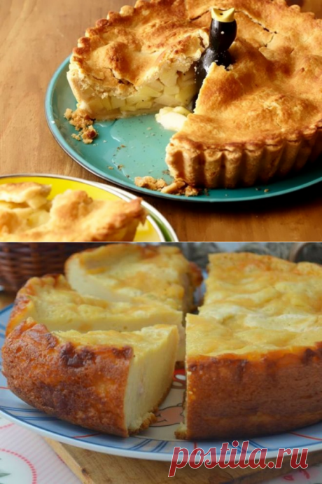 Заливной пирог с яблоками / Простые рецепты