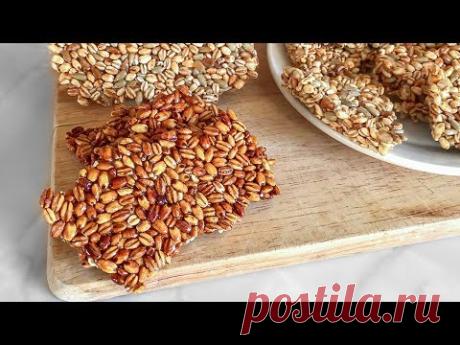 КОЗИНАКИ ИЗ ПЕРЛОВКИ / CRUNCH CARAMEL CEREAL BAR WITH PEARL BARLEY