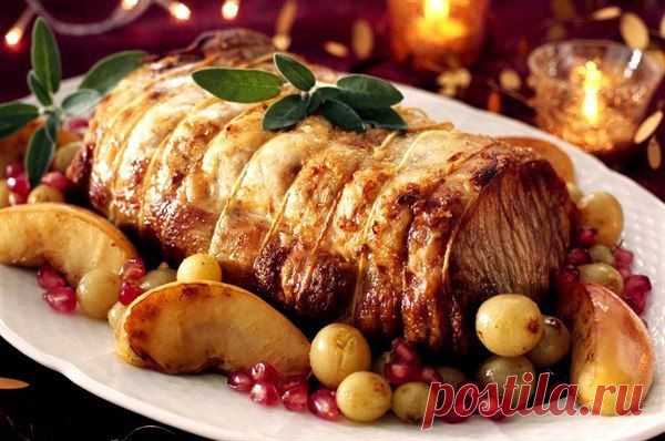 Новогодний рецепт Рулет из филе индейки с начинкой ( Rotolo di tacchino ripieno)