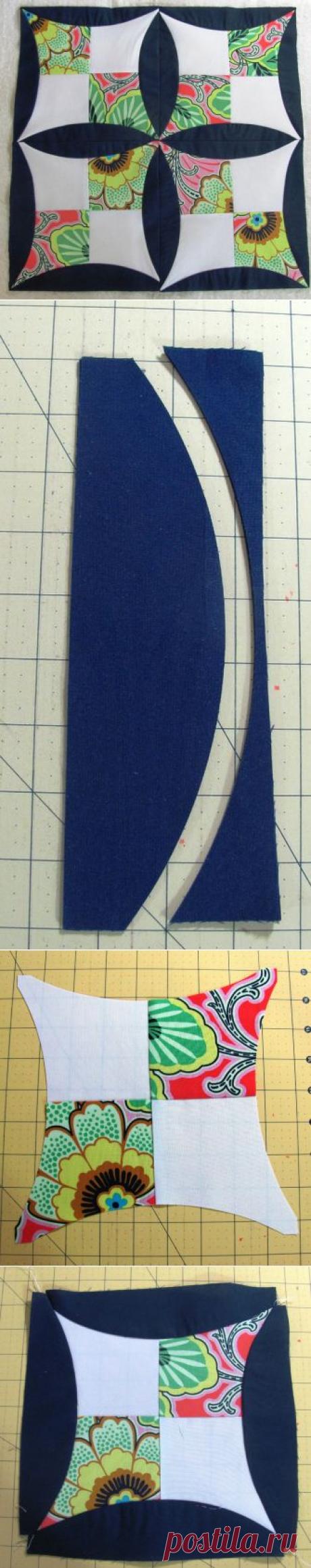 Лоскутный блок-6. Мастер-класс..