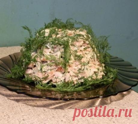 Салат "Тёмный лес"