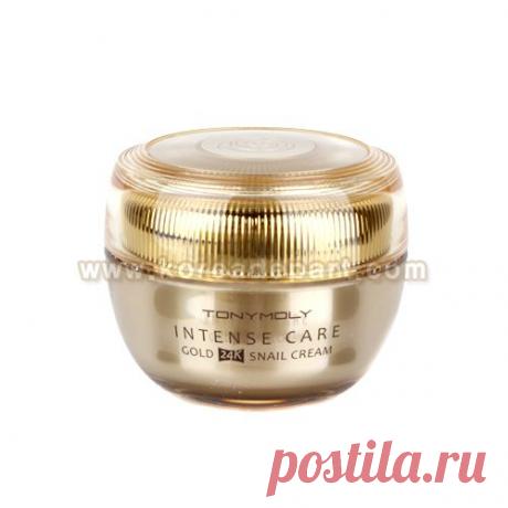 TONYMOLY Intense Care Крем 24K - интенсивный уход с экстрактами золота и муцина улитки, Tony moly, Крем｜Кореядепарт
