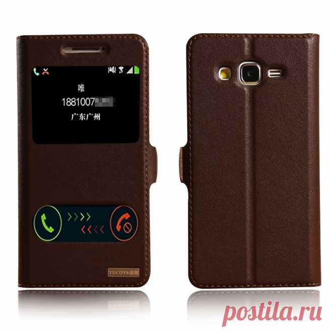 чехол для samsung Picture - More Detailed Picture about Window Cover Case For Samsung Galaxy Grand Prime G530 G530H G5308W G5308 Genuine Leather Flip Stand Phone Bag + free gift Picture in Сумки и чехлы для телефонов from Shenzhen WTO Union Trading Co., Ltd | Aliexpress.com | Alibaba Group