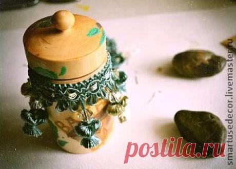 Подробный мастер-класс для начинающих творцов &quot;Бочонок для специй и круп&quot; - Ярмарка Мастеров - ручная работа, handmade
