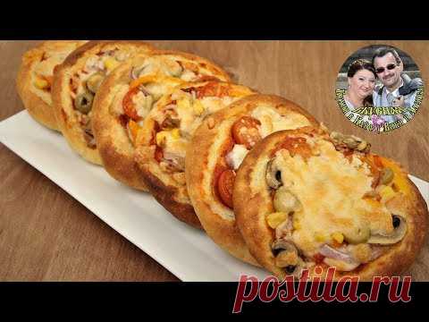 Эти мини пиццы-ватрушки, любимая вкусняшка нашей дочи. От Кухня в Кайф.