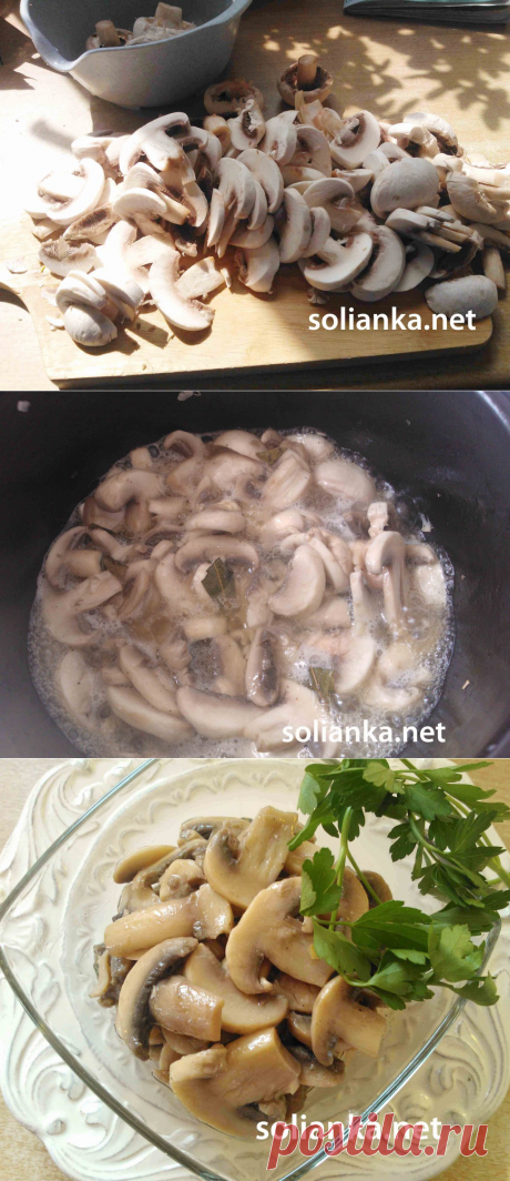 Маринованные шампиньоны в домашних условиях быстро.