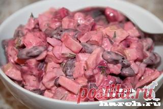 Салат из сельди со свеклой и фасолью «Валентина» | Фоторецепт с подробным описанием от Харч.ру