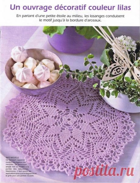 Шикарные вязаные салфетки