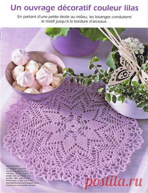 ​Шикарные вязаные салфетки