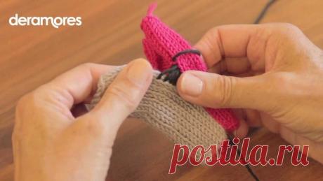 Соединение вязаных деталей