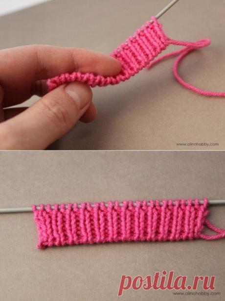 Резинка 1х1 с закругленным краем .Аккуратная резинка 1х1 отлично подходит для манжет рукавов и отделки горловины свитера. Такая резинка не будет подворачиваться, а также ее наборной край гораздо меньше подвержен растяжению в процессе носки изделия.