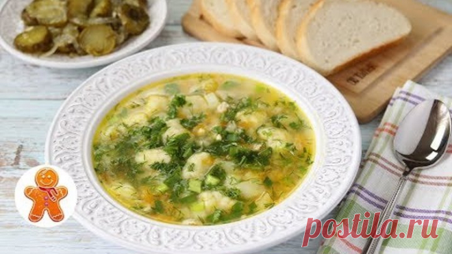 Быстрый Куриный Суп с Манными Клецками