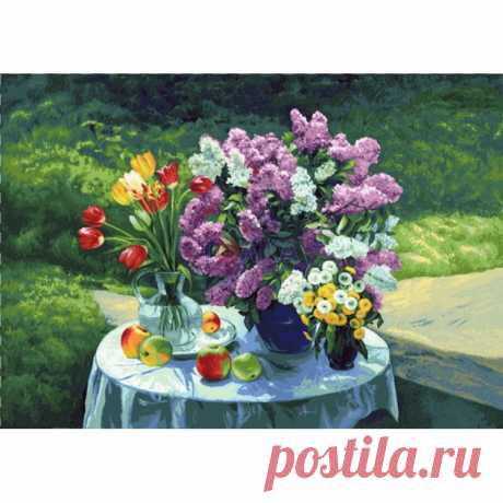 1403-2H Цветная Поляна. Гобелен. Купон. 108Х70 см