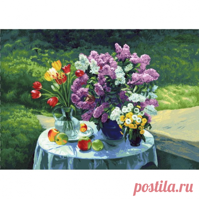 1403-2H Цветная Поляна. Гобелен. Купон. 108Х70 см