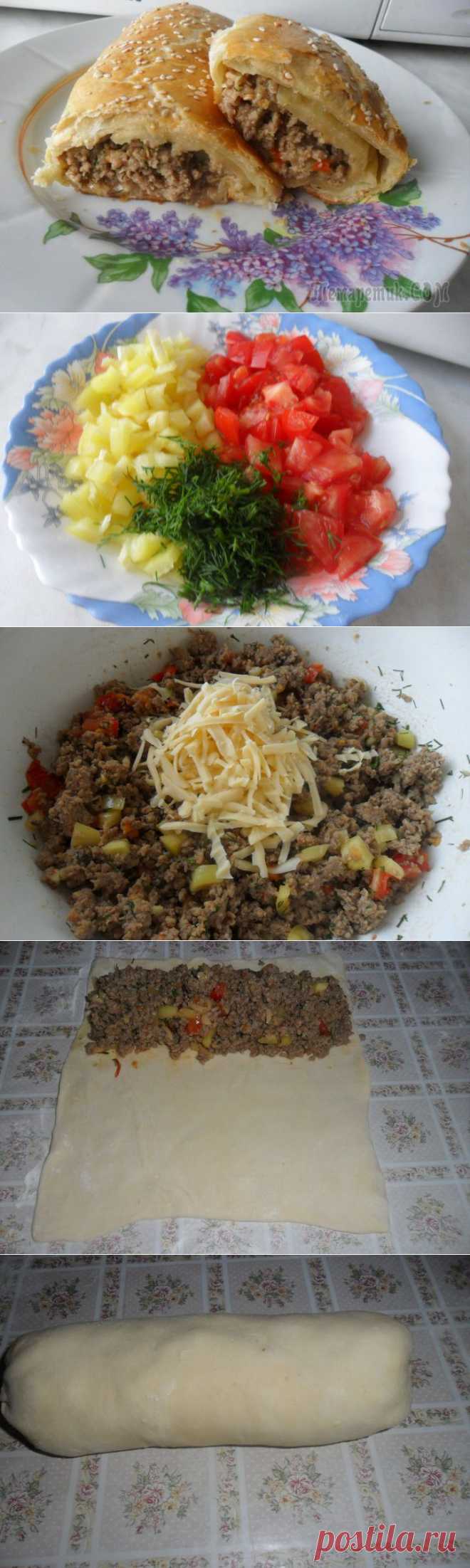 Мясистый пирог | Домашняя выпечка