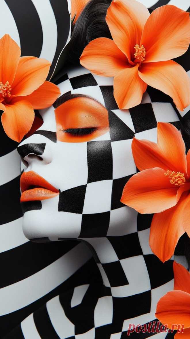 Искусство женского образа в игре цветов и форм. Генерация из нейросети Миджорни - Midjourney примеры промтов - Форум ИИ о нейросетях - Yes Ai