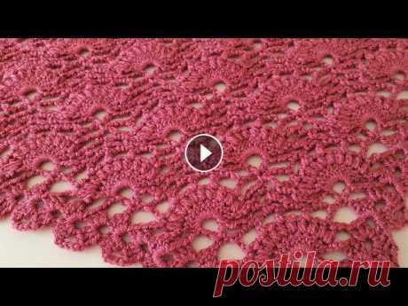 ШИКАРНАЯ ШАЛЬ КРЮЧКОМ. Вязание крючком / HOW TO CROCHET AMAZING SHAWLРада приветствовать вас на своем канале.В данном видео мы с вами свяжем очень кра...