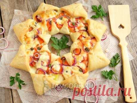 ПИЦЦА «СОЛНЦЕ» С ФОРЕЛЬЮ И КАРТОФЕЛЕМ