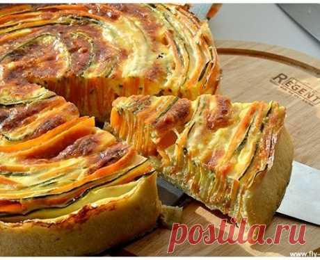 Пошаговый рецепт пирога с цукини и морковью