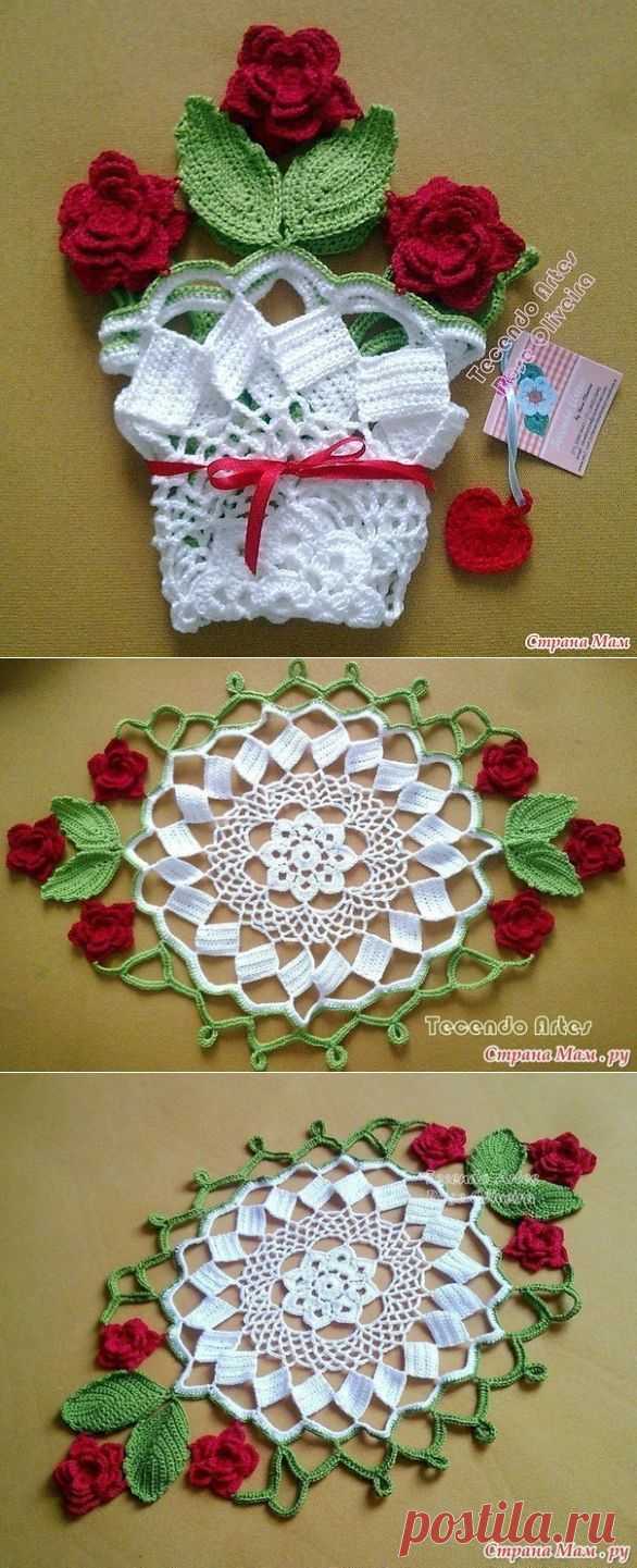 САЛФЕТКИ, СВЯЗАННЫЕ КРЮЧКОМ.Схема.