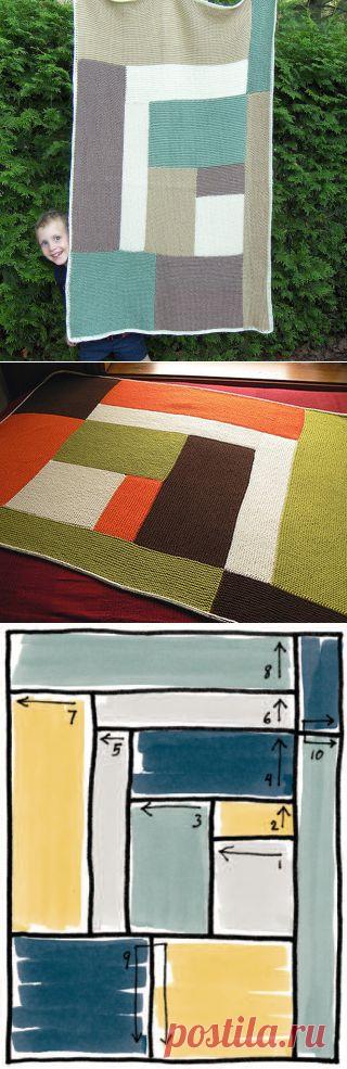 Геометрический плед