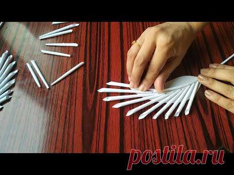 Paper Craft-DIY-Easy Wall Decoration Ideas-Paper flower wallhanging #papercraft#wallhangingideas#