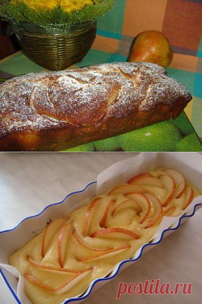 Кекс творожный с фруктами : Выпечка сладкая