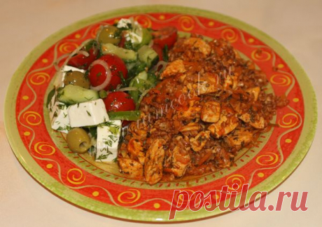 Гречка по-купечески с курицей, пошаговый фото рецепт.