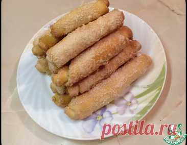 Печенье из дрожжевого теста «Сахарные трубочки» – кулинарный рецепт