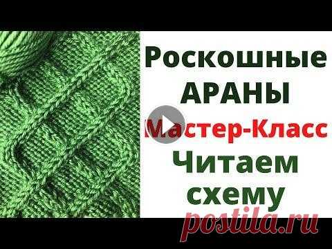 № 106  Роскошные АРАНЫ Узор #68 / ПОШАГОВЫЙ Мастер-Класс / Читаем ПОДРОБНО схему / Уроки вязания № 106 Роскошные АРАНЫ Узор #68 / ПОШАГОВЫЙ Мастер-Класс / Читаем ПОДРОБНО схему / Уроки вязания...