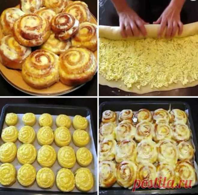 Шикарные творожные завитушки со сметаной – нежные и ароматные - ....