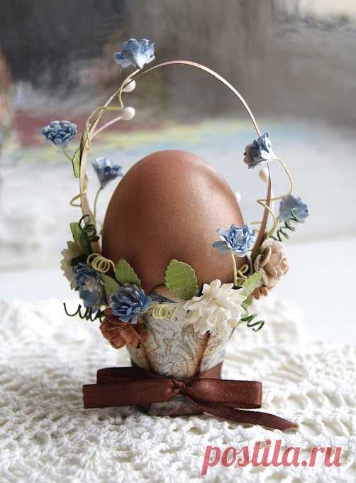 Корзинка для пасхальных яиц.