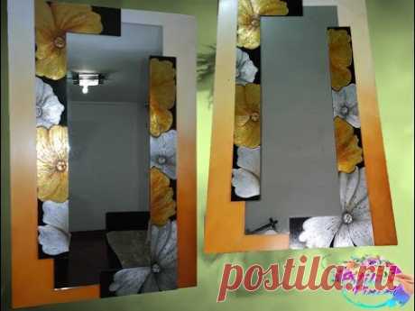CUADRO ESPEJO DECORATIVO - YouTube