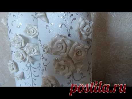 DIY Украшение свадебного шампанского часть 1. Decoration Wedding champagne part 1