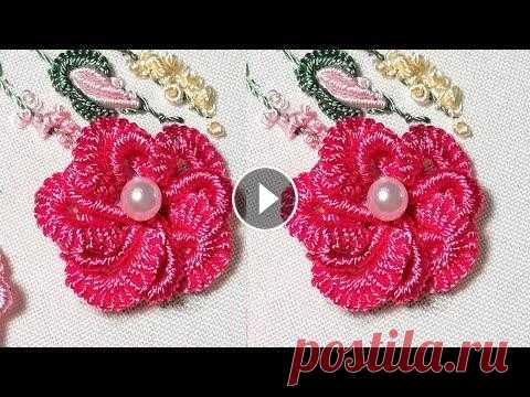 Цветочная вышивка: красивый новый дизайн | рококо Цветочная вышивка: красивый новый дизайн схема - В этом видео вы узнаете как вышить цветы Нитки: пряжа для вязания, ирис или нитки EdMar (USA) Спасибо...