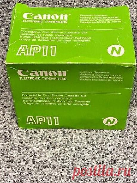 Canon AP11 OEM Typewriter Ribbons Correctable Film Ribbon Set Of 6 Unopened | eBay Find many great new & used options and get the best deals for Canon AP11 OEM Typewriter Ribbons Correctable Film Ribbon Set Of 6 Unopened at the best online prices at eBay! Free shipping for many products!