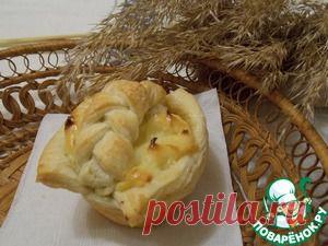 Слойки с карамелизированным ананасом и заварным кремом - кулинарный рецепт