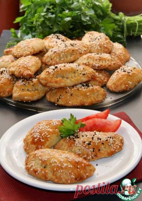 Греческие пирожки Котопитакя из теста куру