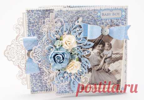 Baby Boy Congratulations Card | Tara's Craft Studio Hello!  I hurriedly made this card to mail to a special lady as an expression of my happiness for her and her husband’s new little boy.  It is a 3-step card that I have made before, and the template for it can be found on my older blog post here. I got carried away with […]