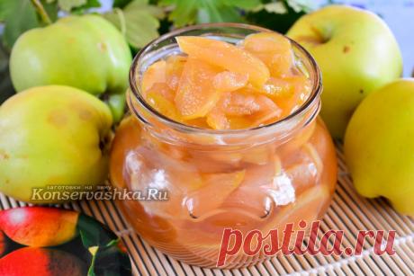 Варенье из яблок дольками прозрачное, быстро