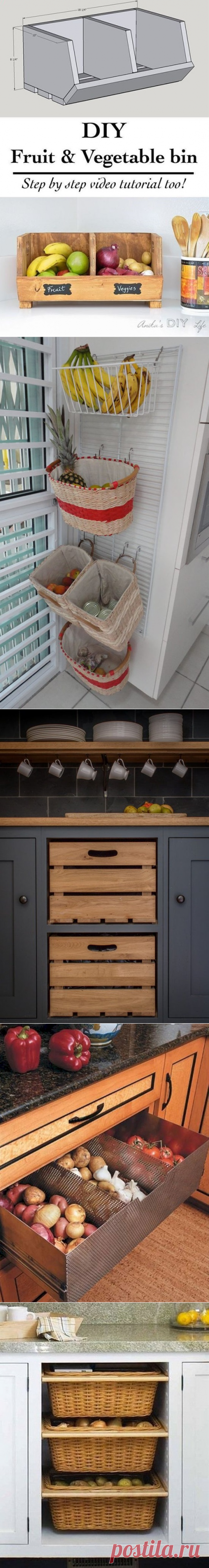 15 Brilliant Fresh Produce Storing &amp; Organizing Ideas To Remove Clutter | Postris