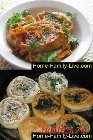 Гусарики - пошаговый фоторецепт - рулет из теста с мясным фаршем в соу | Кулинарные рецепты