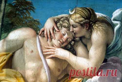 Detail: Diana and Endymoin -1579-1602. Annibale Carracci. Italian.